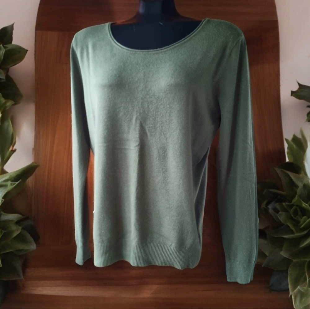 Vila Milano Lightweight Ivy Green Sweater